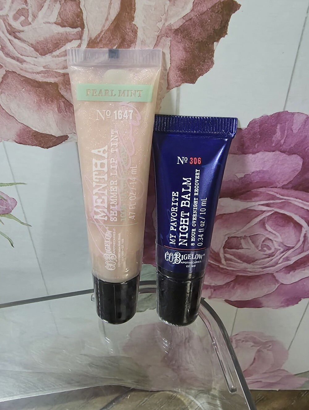 Pearl Mint Shimmer + Night Lip Care • C.O. Bigelow